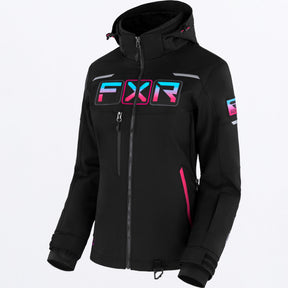 FXR Dam Maverick Skoterjacka i svart/Sky-E Pink Fade