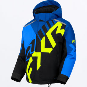 FXR Barn Cold Cross CX Skoterjacka i blå/svart/Hi-Vis
