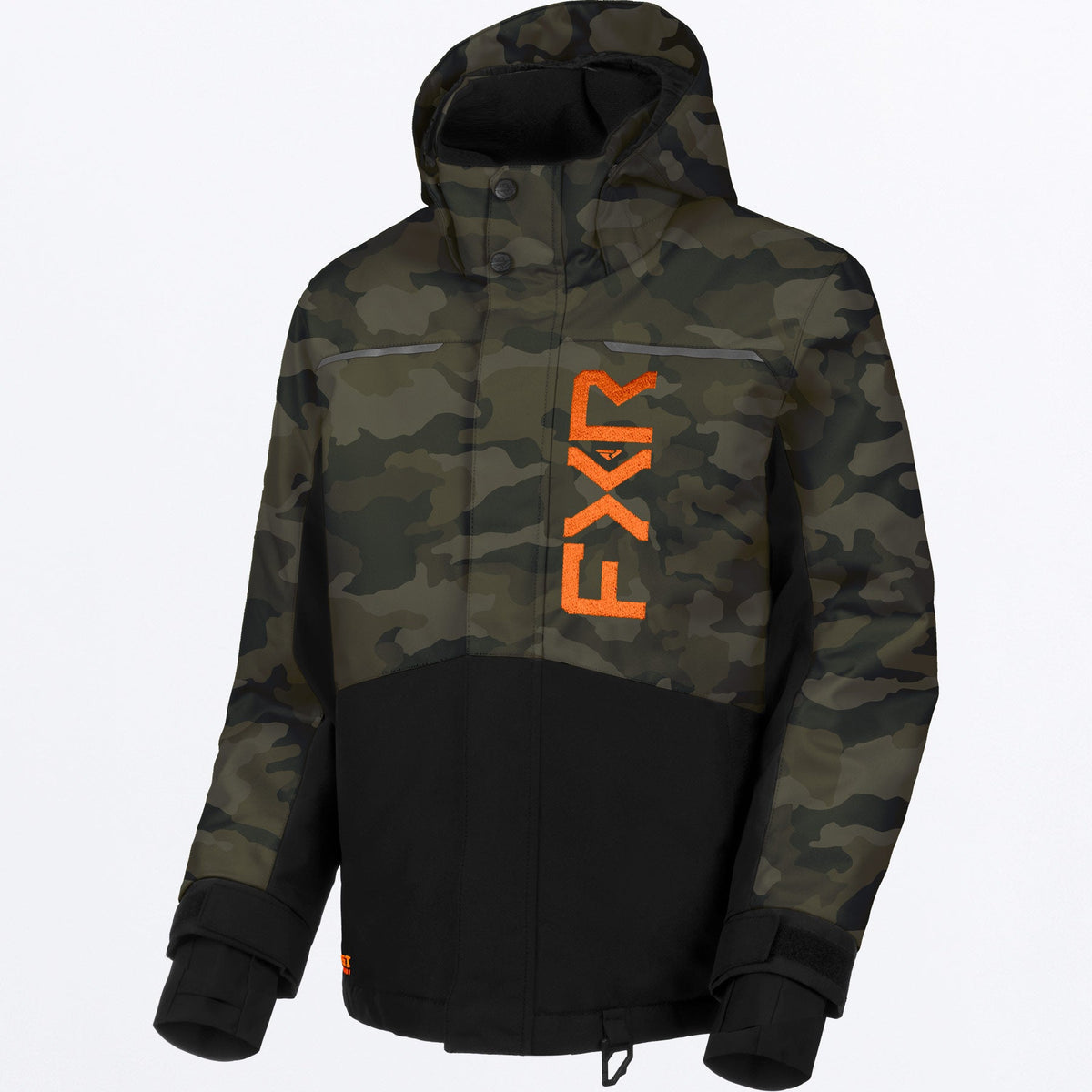 FXR Junior Kicker Skoterjacka i Army Camo/orange