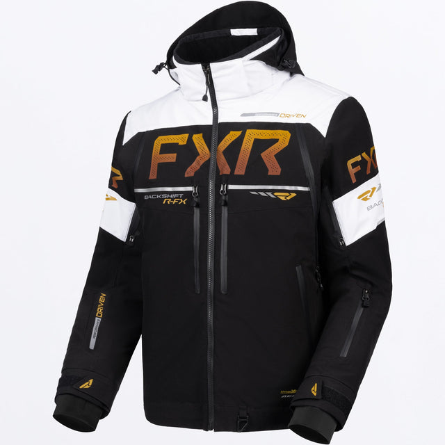 FXR Herr Backshift R-FX 2-in-1 Skoterjacka i vit/Kash