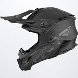 FXR Helium Carbon Alloy Skoterhjälm med FIDLOCK