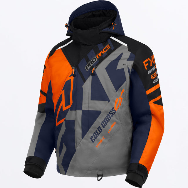 FXR Herr Cold Cross CX Skoterjacka i Org/midnattsblå/svart
