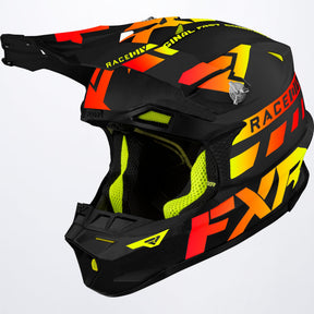 FXR Blade Race Div Skoterhjälm i svart/Inferno