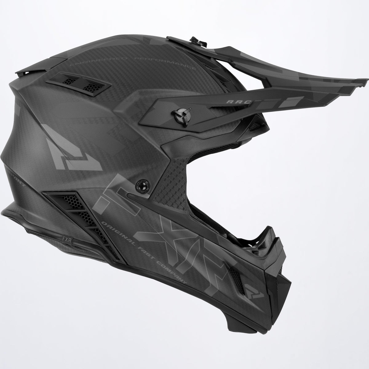 FXR Helium Carbon Alloy Skoterhjälm med D-Ring