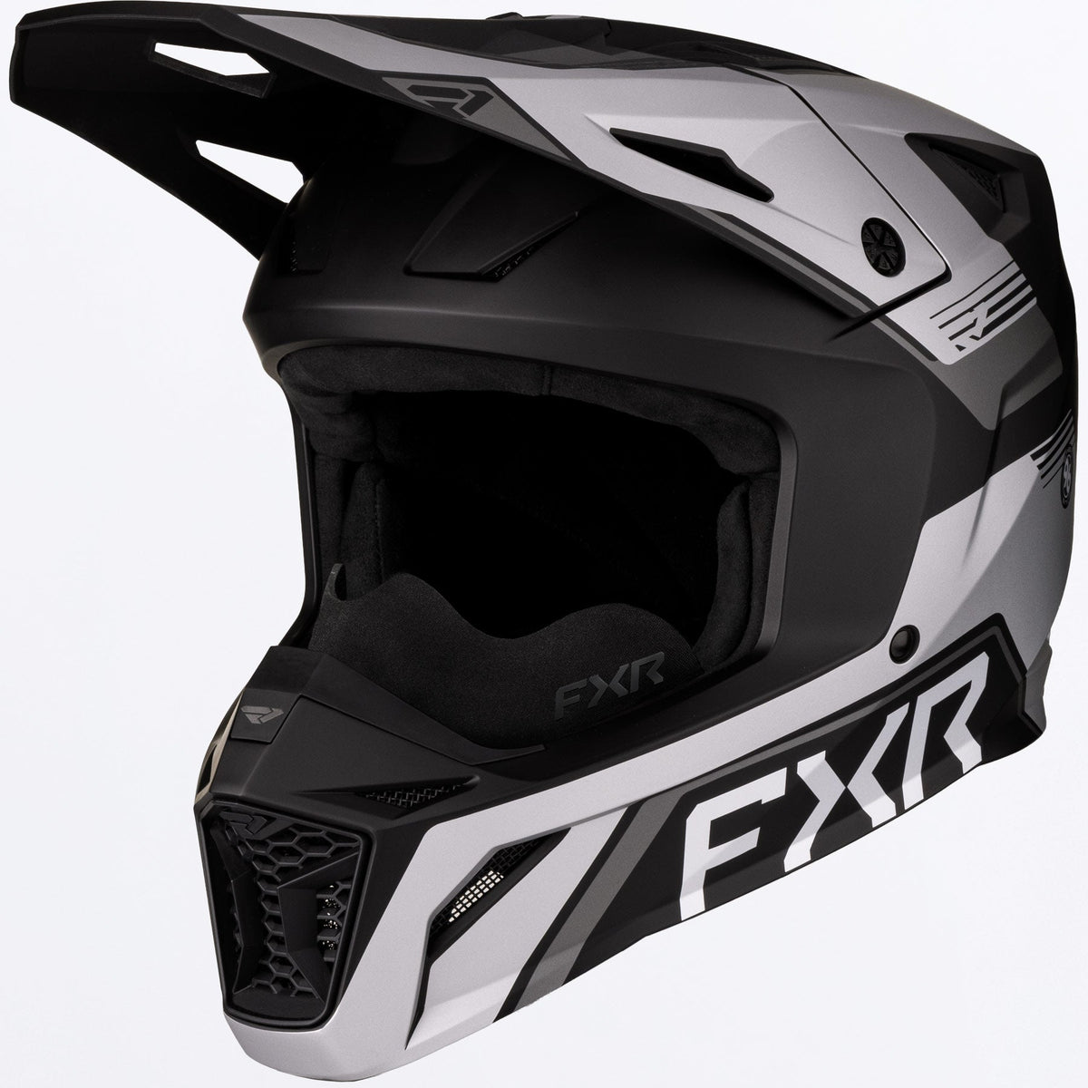 FXR Apex Snow Skoterhjälm i grå/Titanium