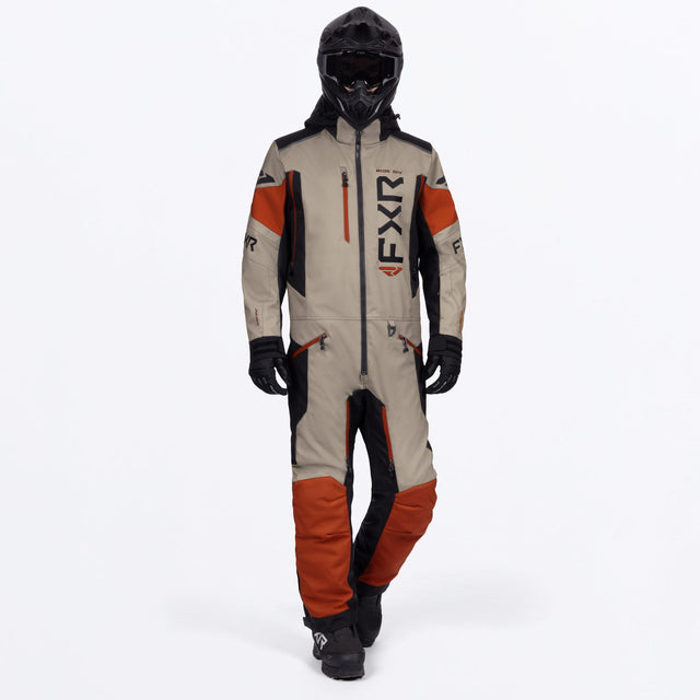 FXR Herr Helium Lite Skoteroverall i Stone/Burnt Org