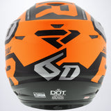 6DRaceDiv_Helmet_OrangeBlackWhite_200600-3010-Back
