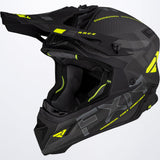 FXR Helium Carbon Skoterhjälm med Quick Release Buckle