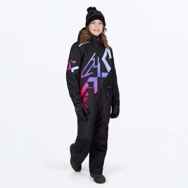 FXR Junior Cold Cross CX Skoteroverall i svart/Twilight