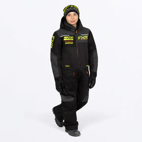 FXR Junior Revo Skoteroverall i svart/Hi-Vis/Org