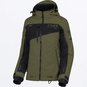 FXR Dam Edge 2-in-1 Skoterjacka i Moss/svart