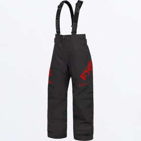FXR Child Clutch skoterbyxor för barn i svart/röd