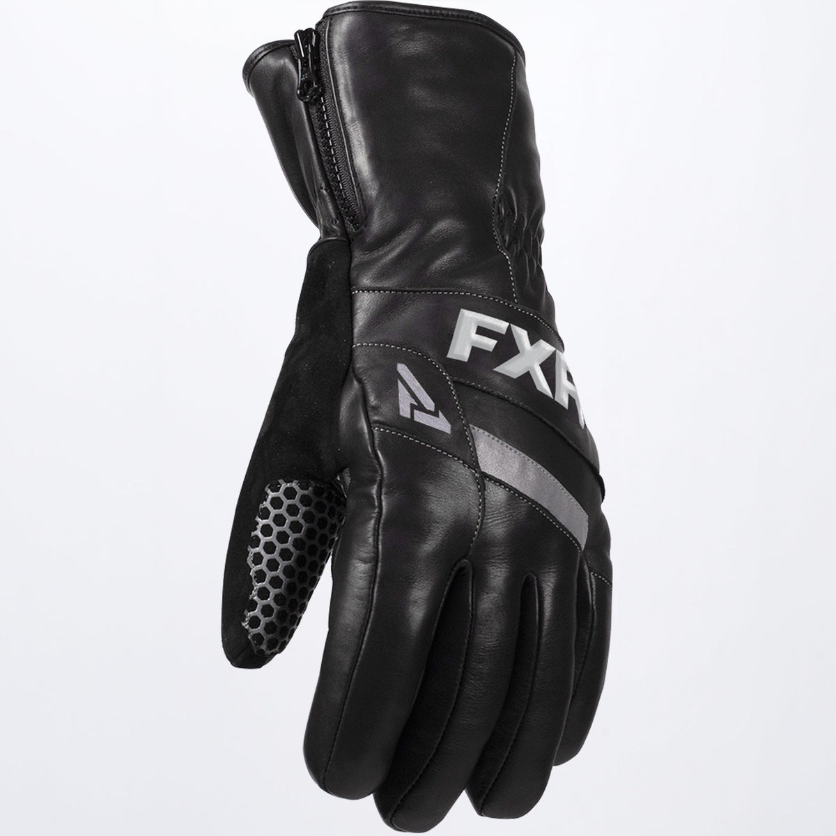 FXR Herr Leather Short Cuff Skoterhandskar