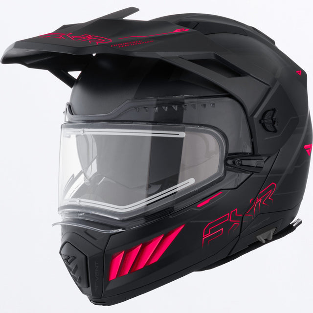 FXR Maverick X Pro Skoterhjälm i svart/Razz
