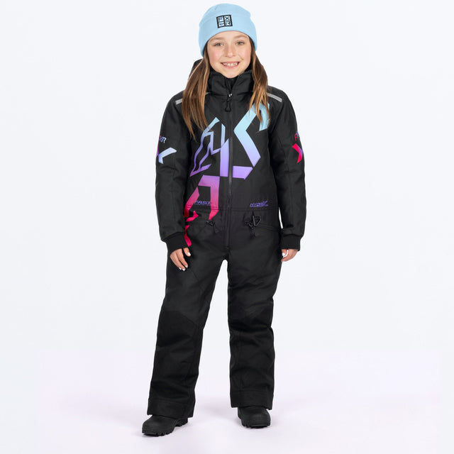 FXR Barn Cold Cross CX Skoteroverall i svart/Twilight