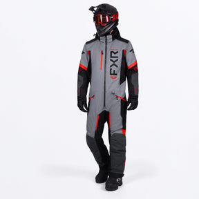 FXR Herr Helium Lite Skoteroverall i Titanium/röd