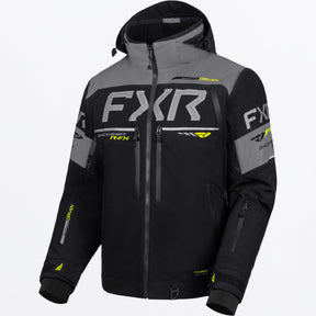 FXR Herr Backshift R-FX 2-in-1 Skoterjacka i svart/grå/Hi-Vis