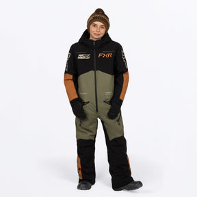 FXR Junior Vertical Skoteroverall i Moss/Umber/Stone