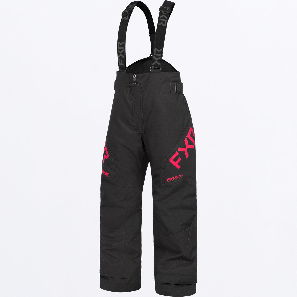 FXR Child Clutch skoterbyxor för barn i svart/Razz