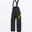 FXR Child Clutch skoterbyxor för barn i svart/Hi-Vis